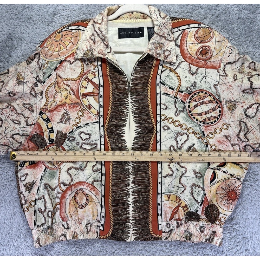 August Silk Multicolor Bomber Jacket - image 7
